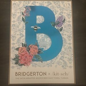 Kitsch Satin Hair Towel Turban - blue